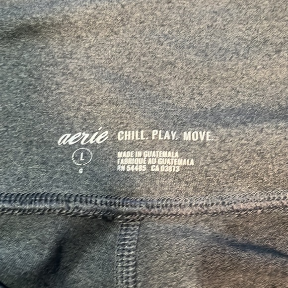 Aerie Chill Play Move Gray Leggings - Picture 4 of 9